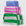 Baggu 3D Zip Set in Painted Stripes