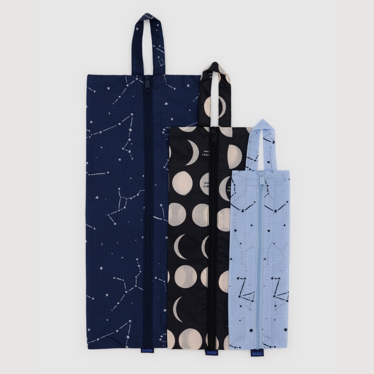Baggu 3D Zip Set in Night Sky