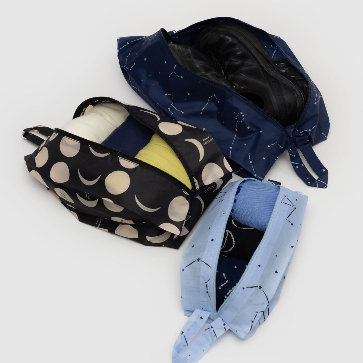 Baggu 3D Zip Set in Night Sky
