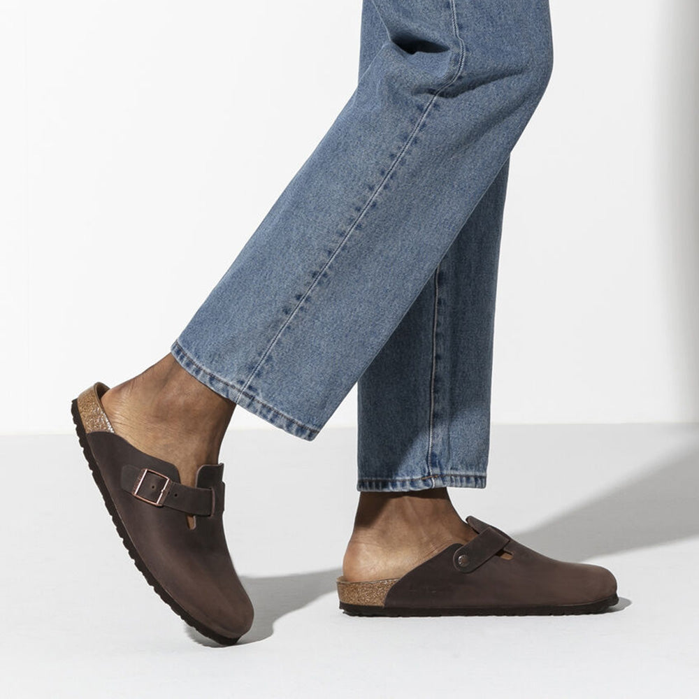 Birkenstock Boston Oiled Leather in Habana