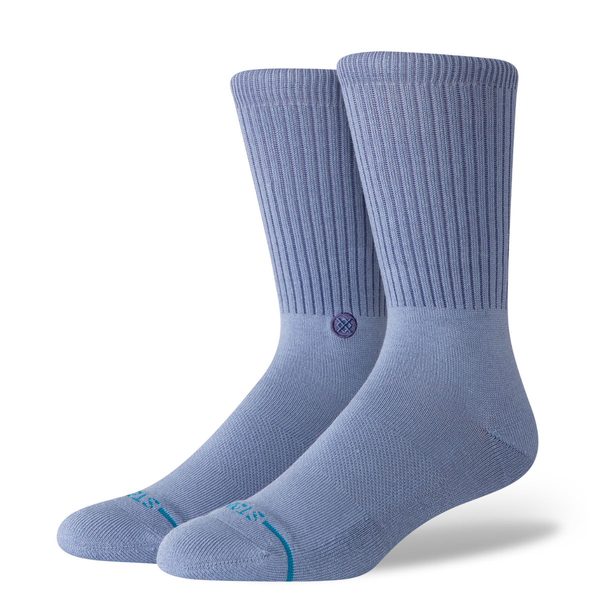 Stance Icon Pop Crew Socks in Stone Blue
