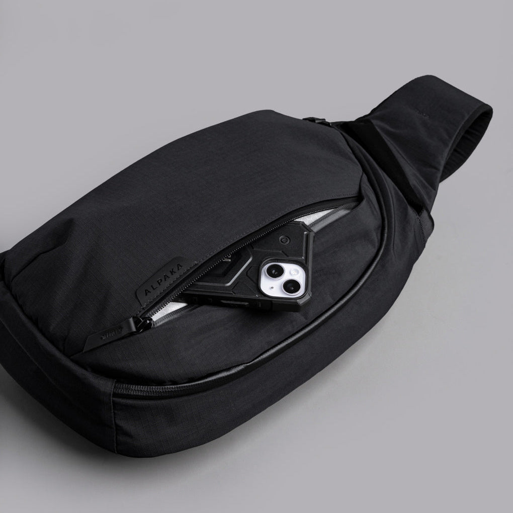 Alpaka Metro Crossbody - Left Shoulder in Black
