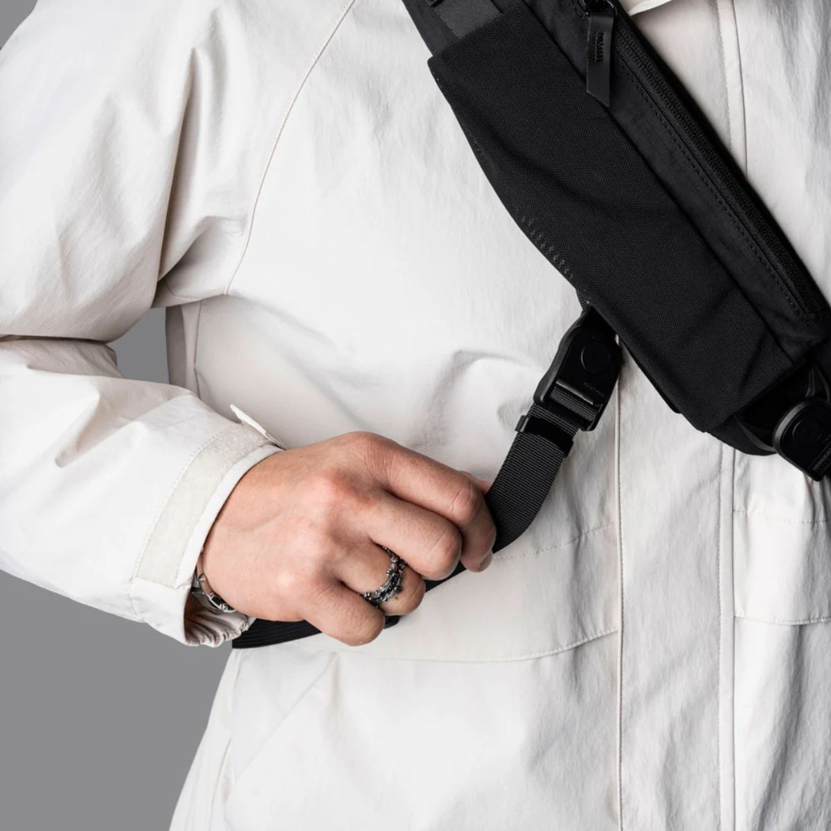 Alpaka Metro Crossbody - Right Shoulder in Black