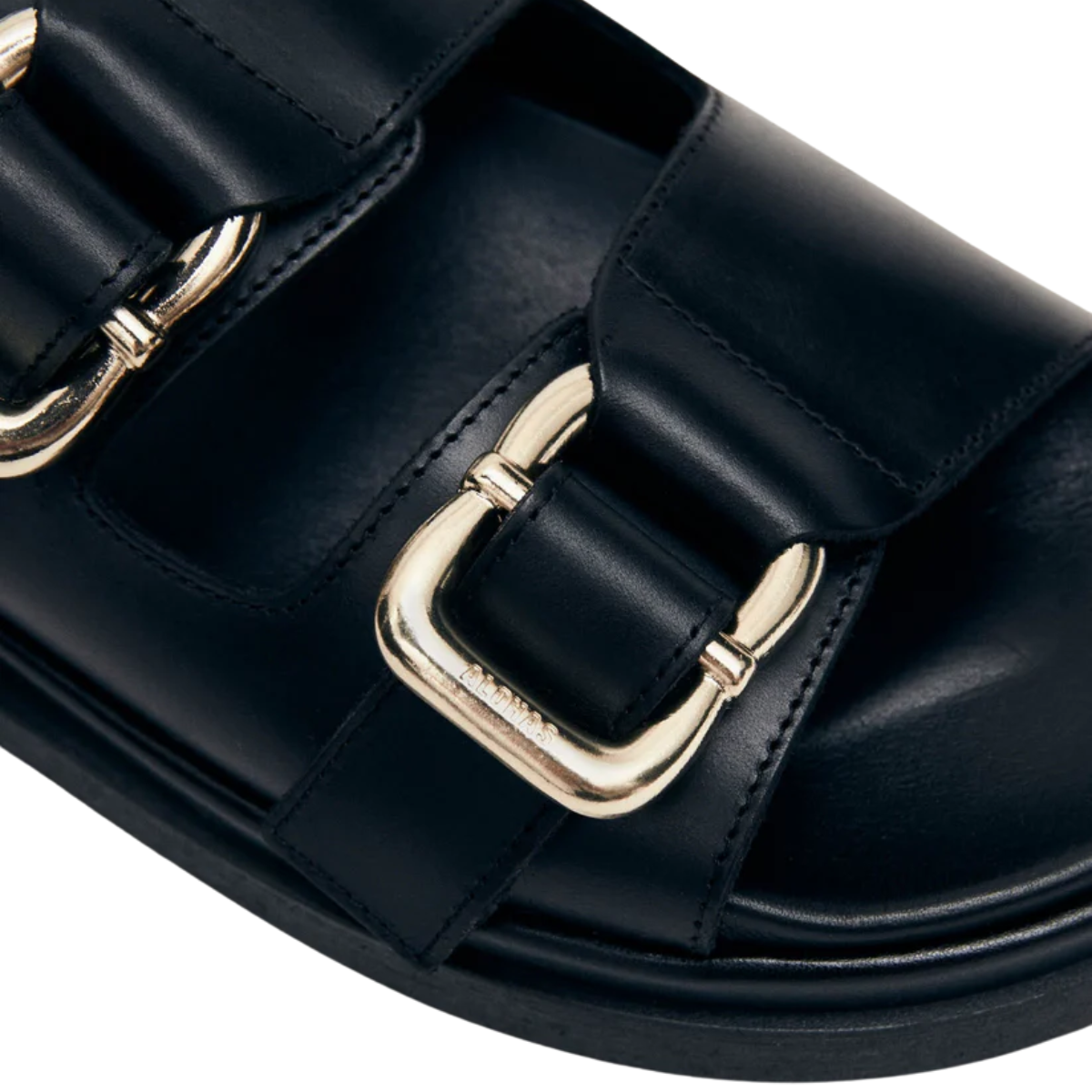 Alohas Women's Harper Leather Sandals in Black