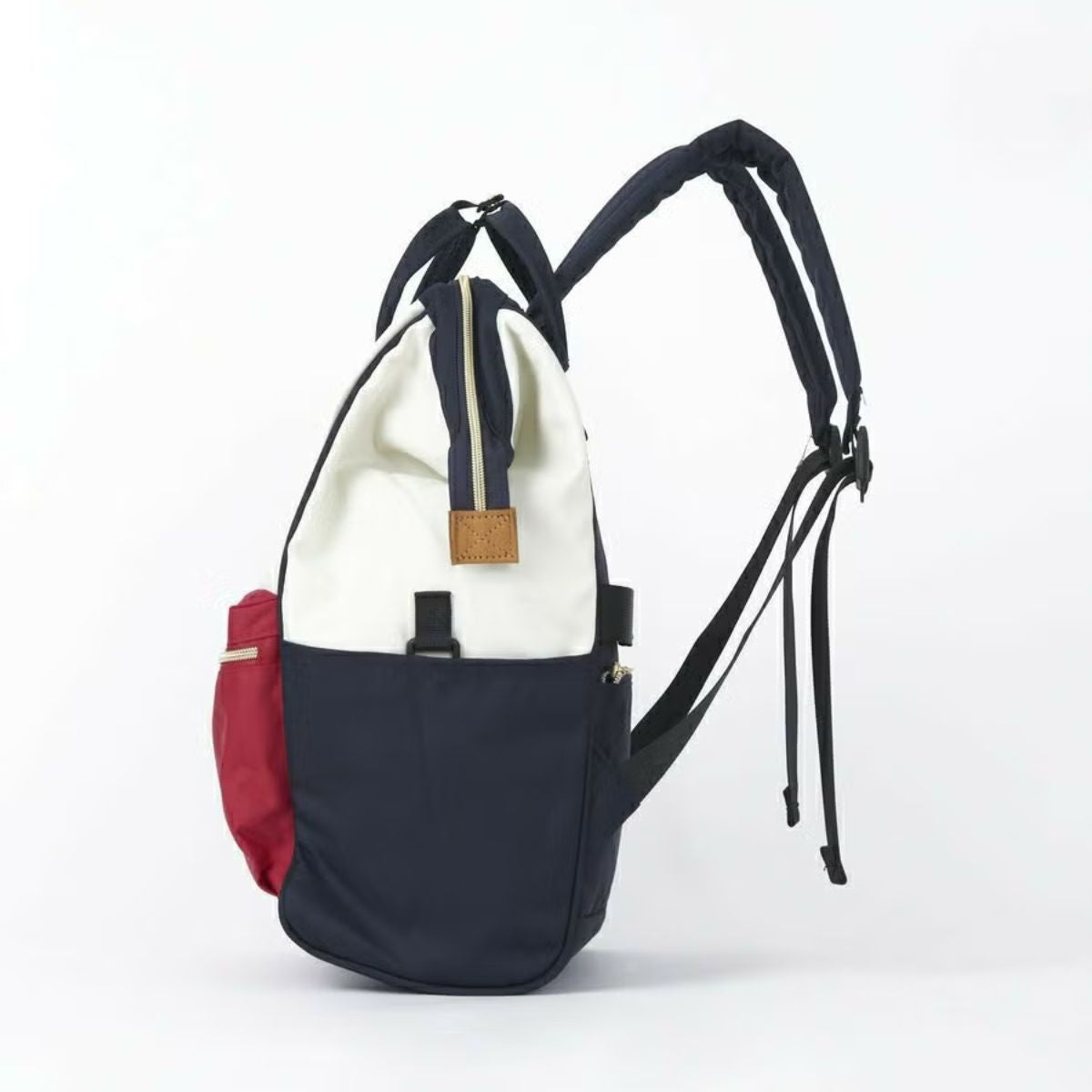 Anello Cross Bottle Backpack Regular in Grey Beige/Mint Green
