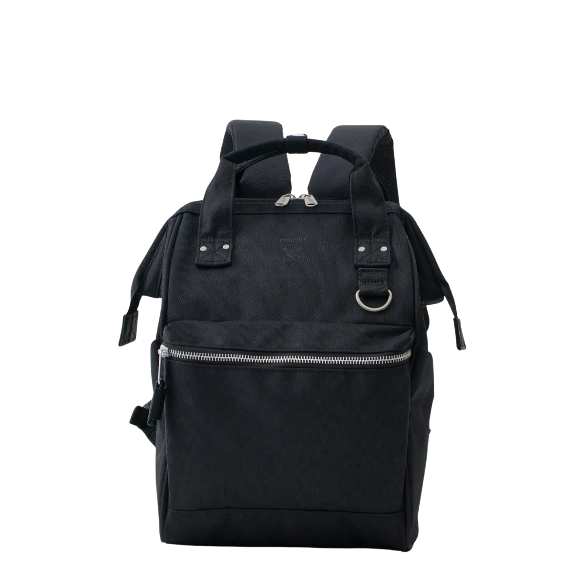 Anello Cross Bottle Backpack Small in Black