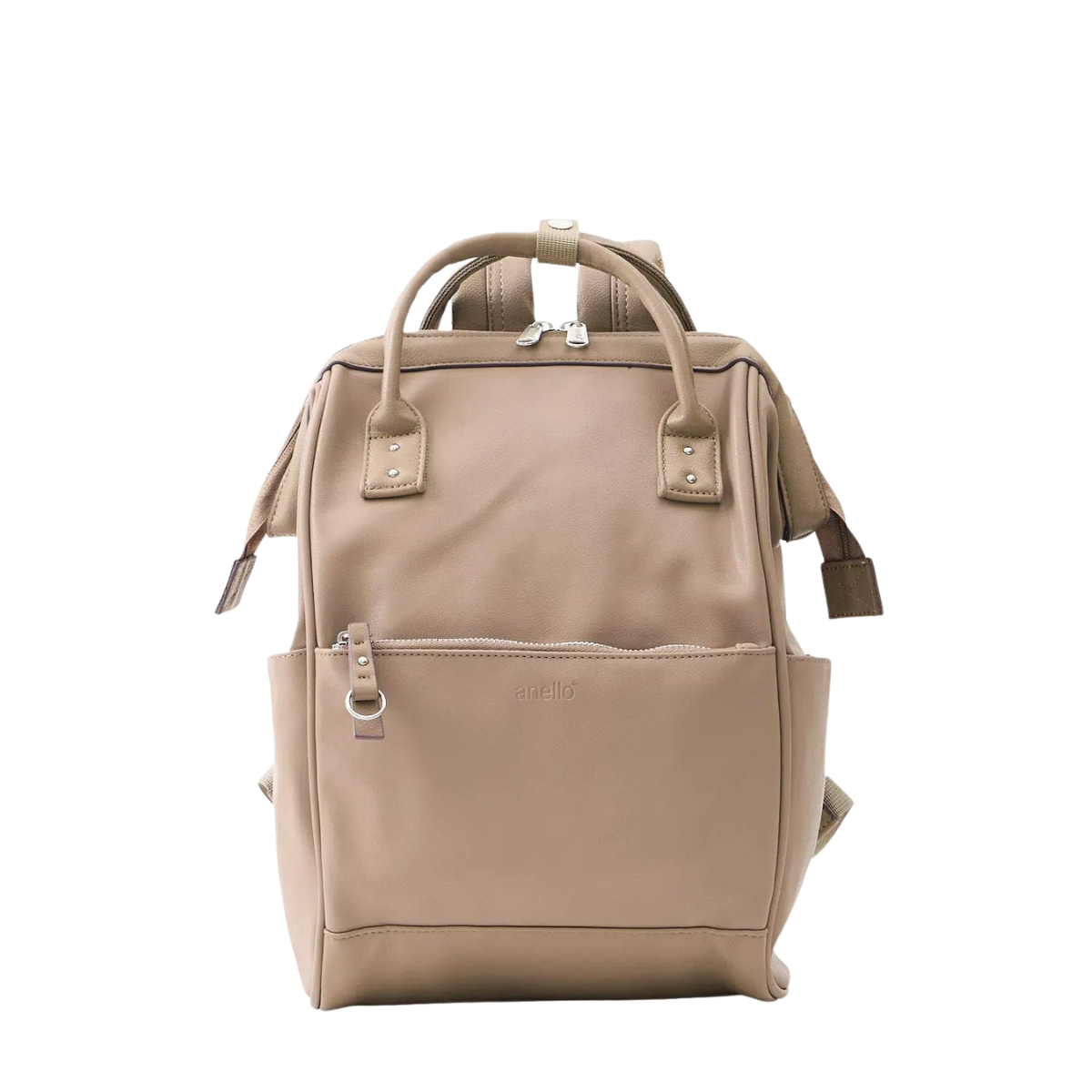 Anello Re:Retro Clasp Backpack Small in Grey Beige