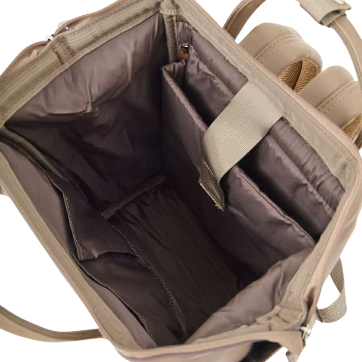 Anello Re:Retro Clasp Backpack Small in Grey Beige