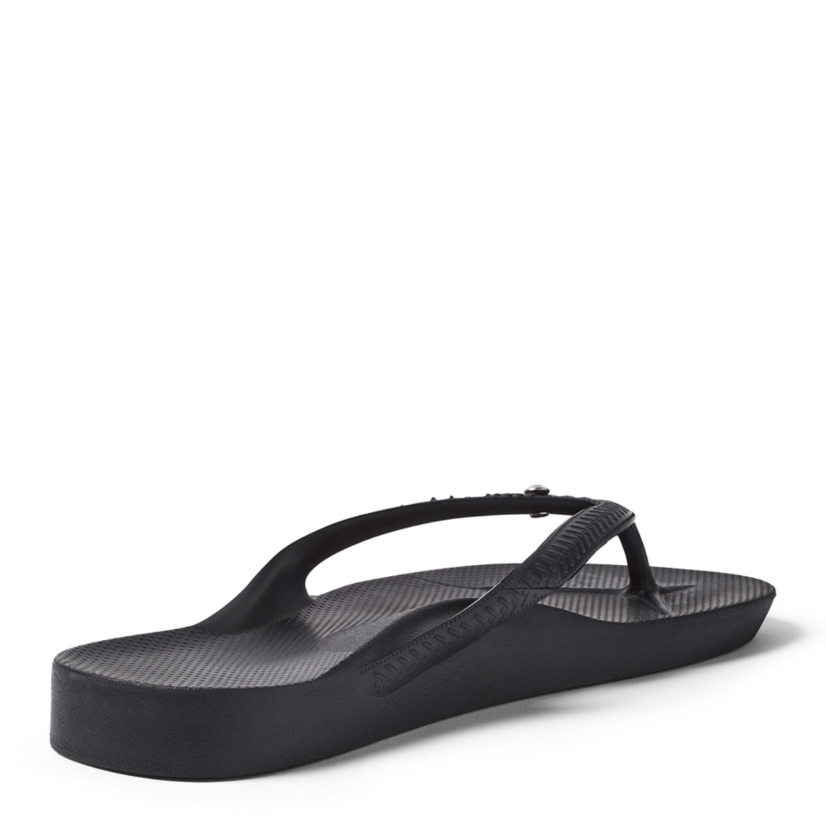 Archies Women's Crystal Arch Support Flip Flops in Black