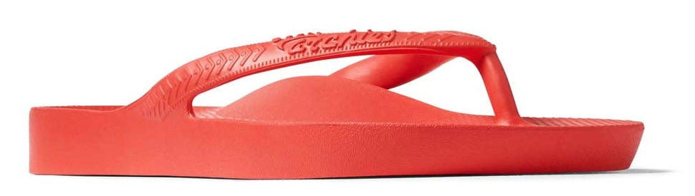 Archies Arch Support Flip Flops in Coral