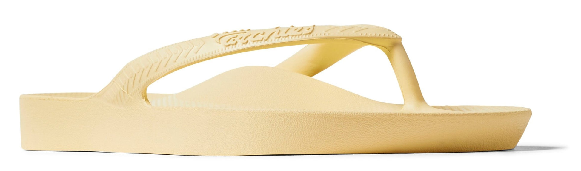 Archies Arch Support Flip Flops in Lemon