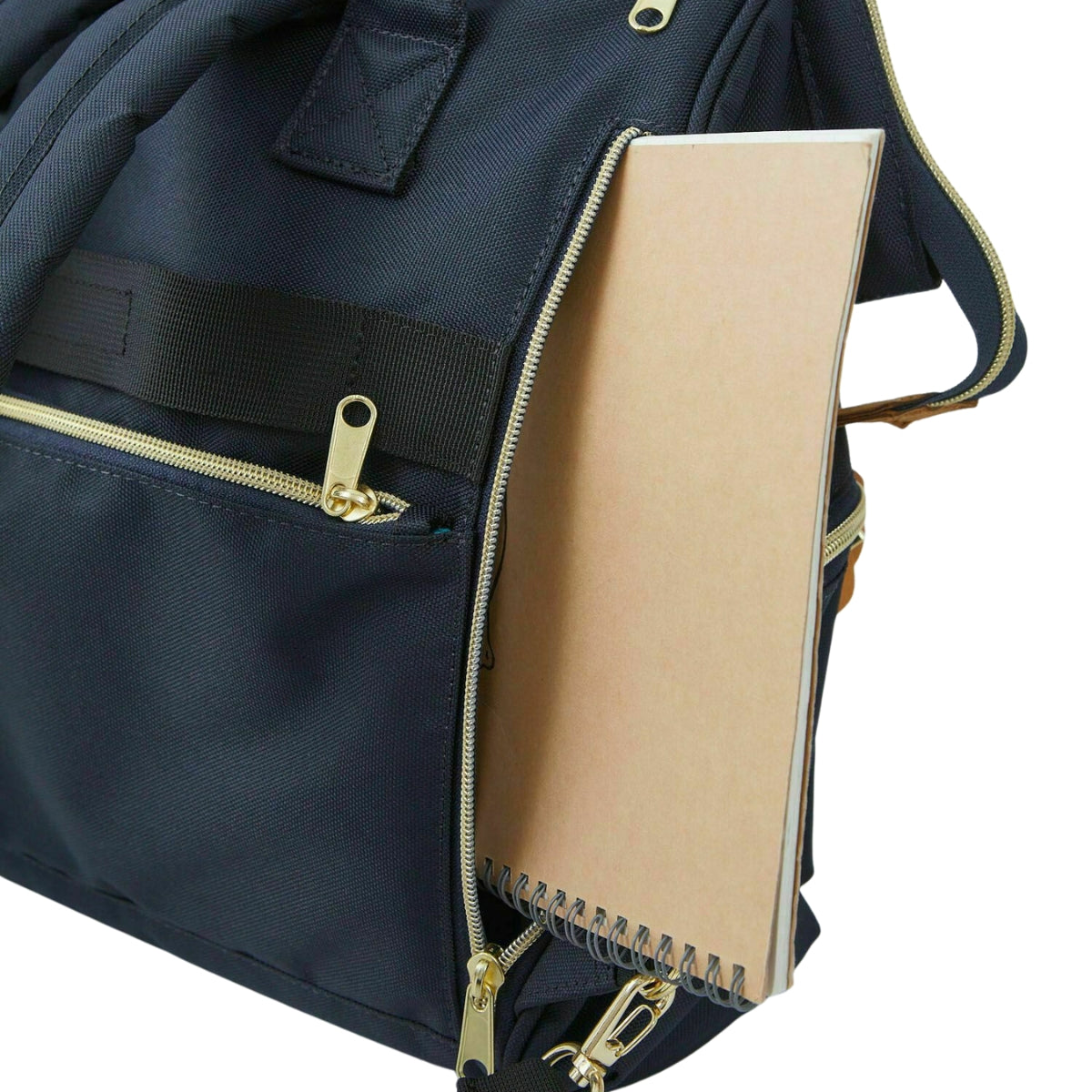 Anello Cross Bottle 3 Way Backpack in Navy