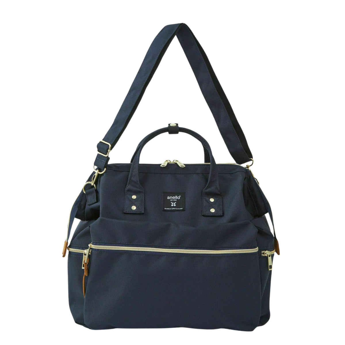 Anello Cross Bottle 3 Way Backpack in Navy