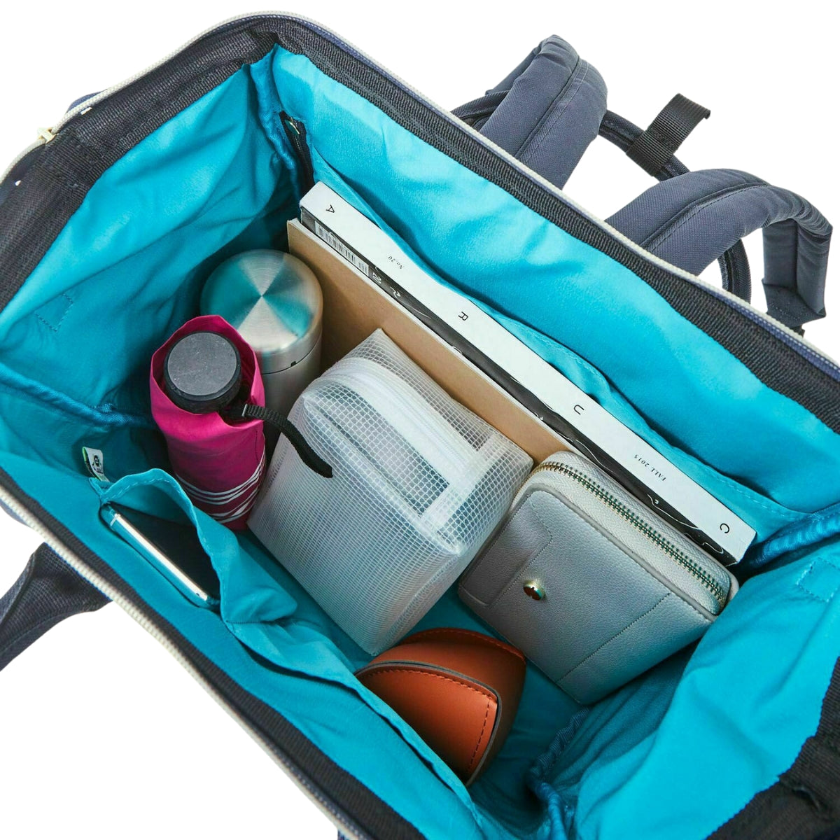 Anello Cross Bottle 3 Way Backpack in Navy