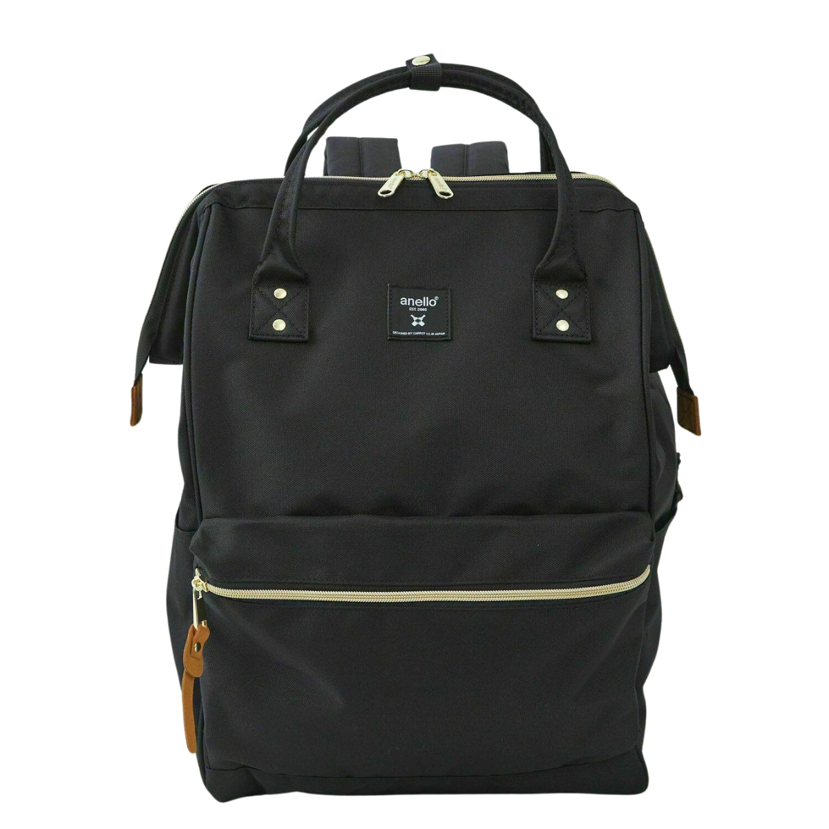 Anello Cross Bottle Backpack Large in Black