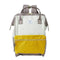 Anello Cross Bottle Backpack Large in Ivory Mustard