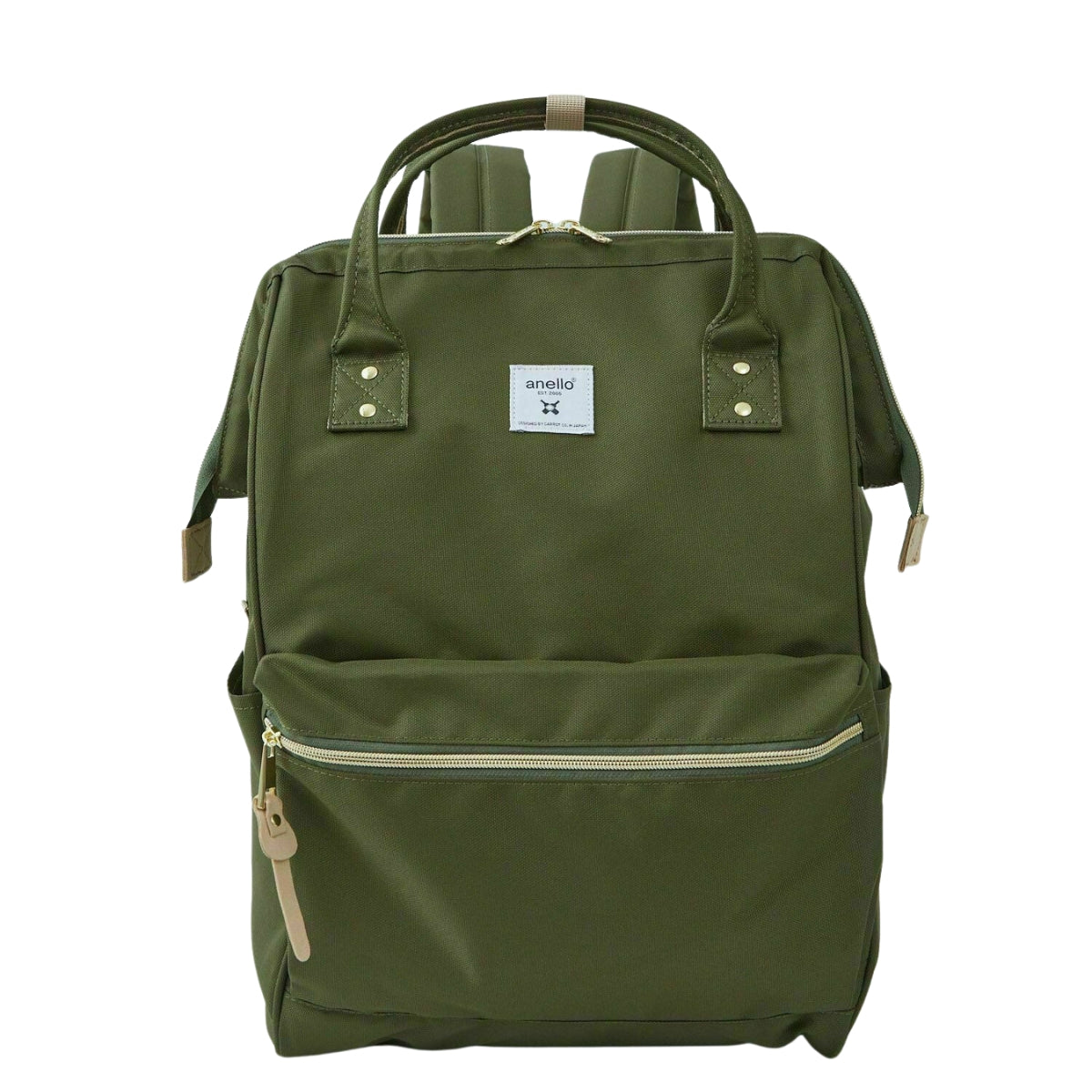 Anello Cross Bottle Backpack Large in Olive