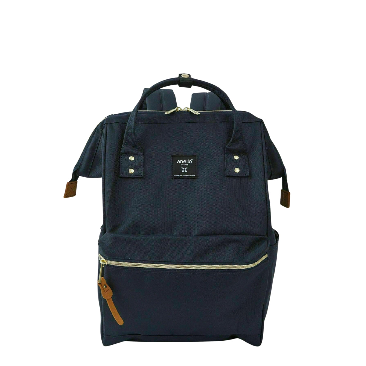 Anello Cross Bottle Backpack Regular in Navy