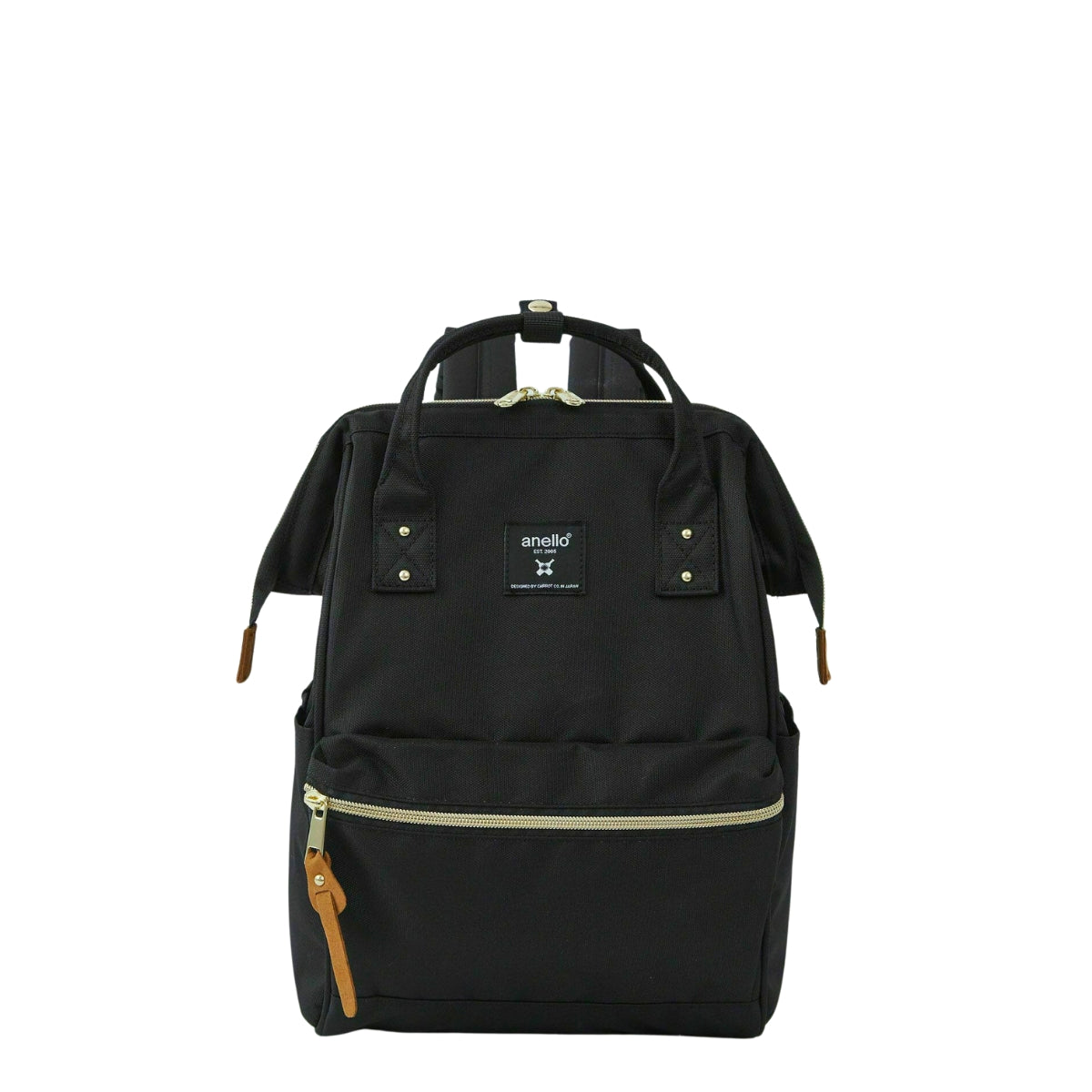 Anello Cross Bottle Backpack Small in Black