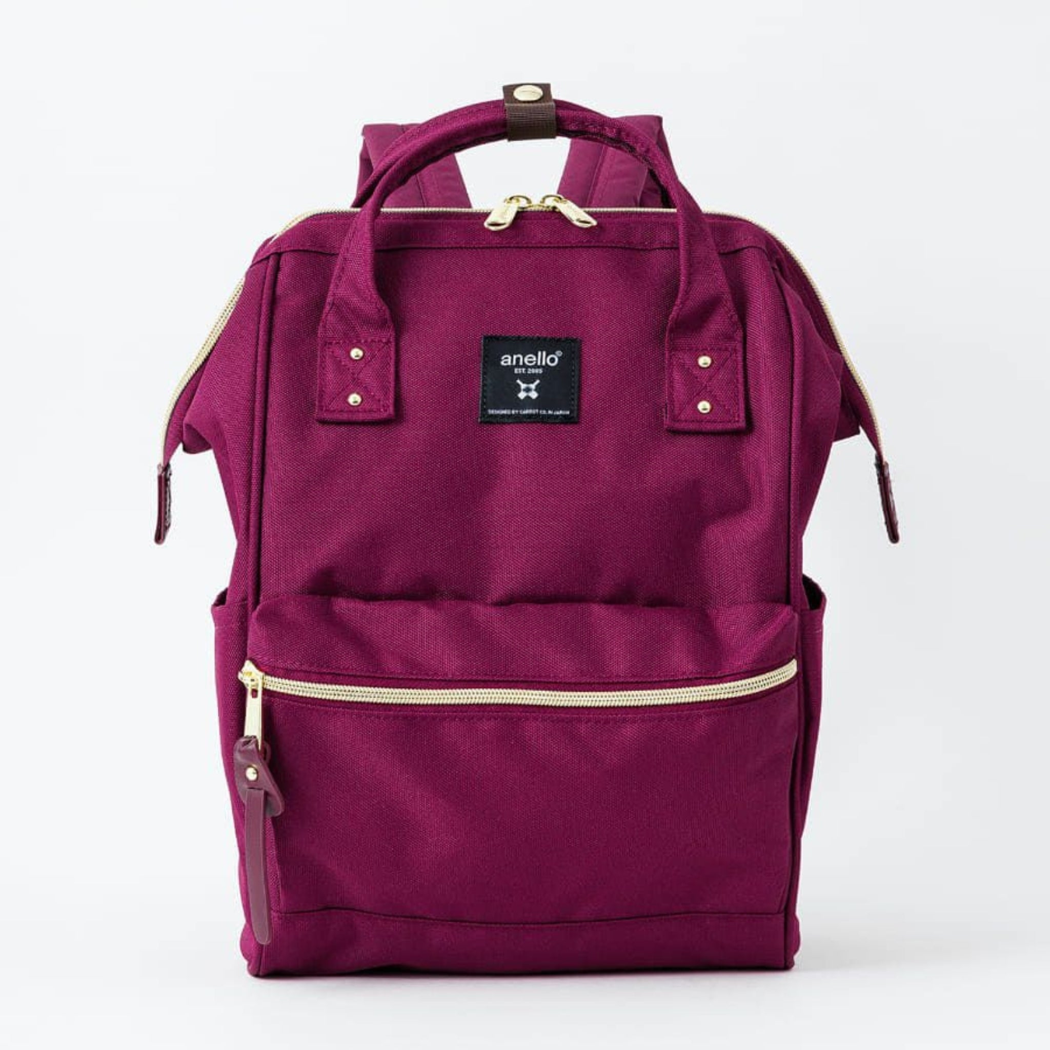 Anello Cross Bottle Backpack Small in Dark Burgundy