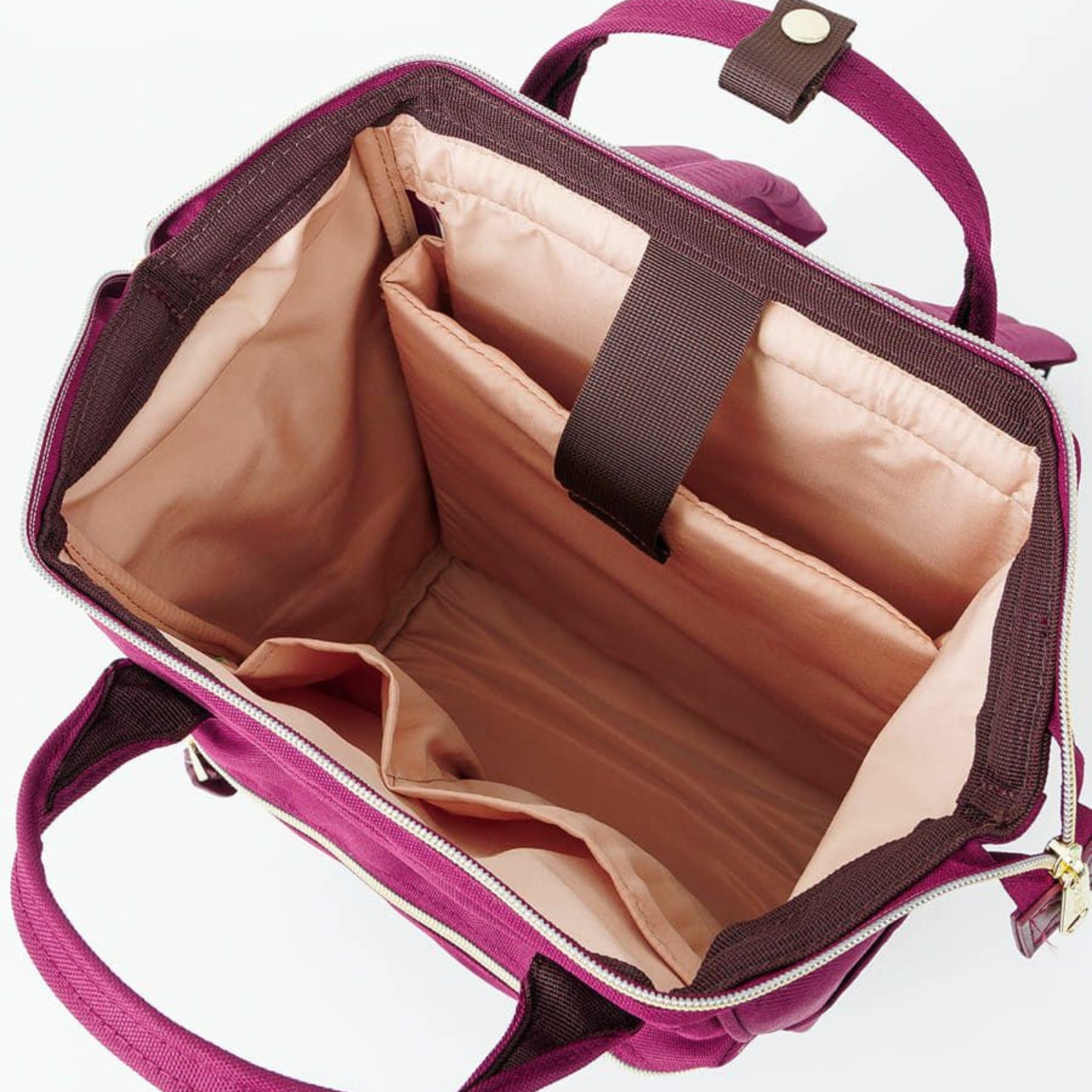 Anello Cross Bottle Backpack Small in Dark Burgundy