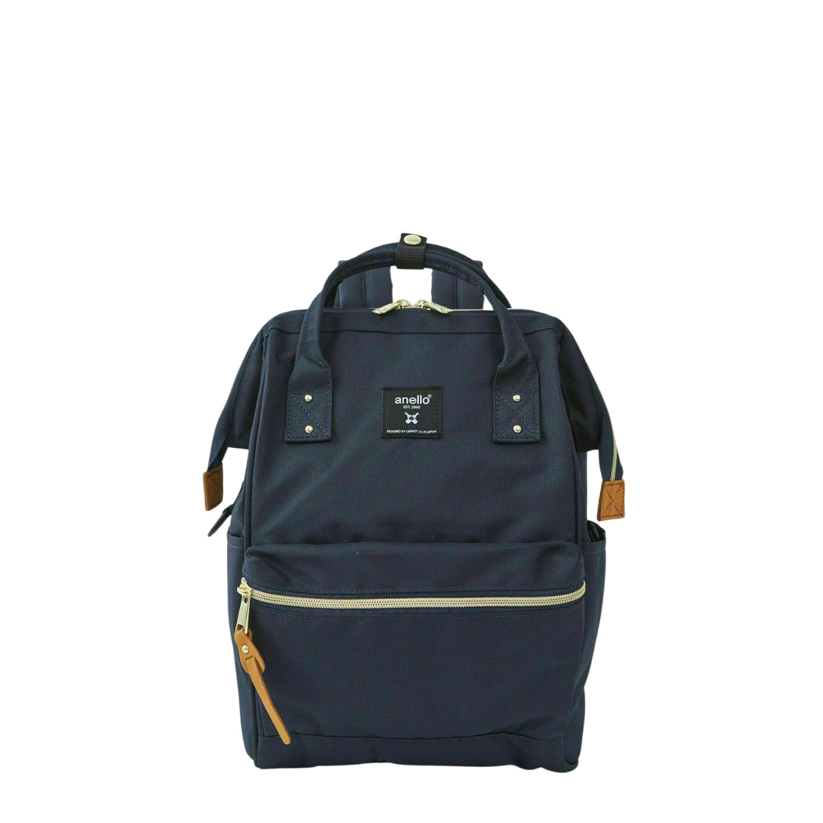 Anello Cross Bottle Backpack Small in Navy