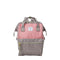 Anello Cross Bottle Backpack Small in Pink Grey Beige