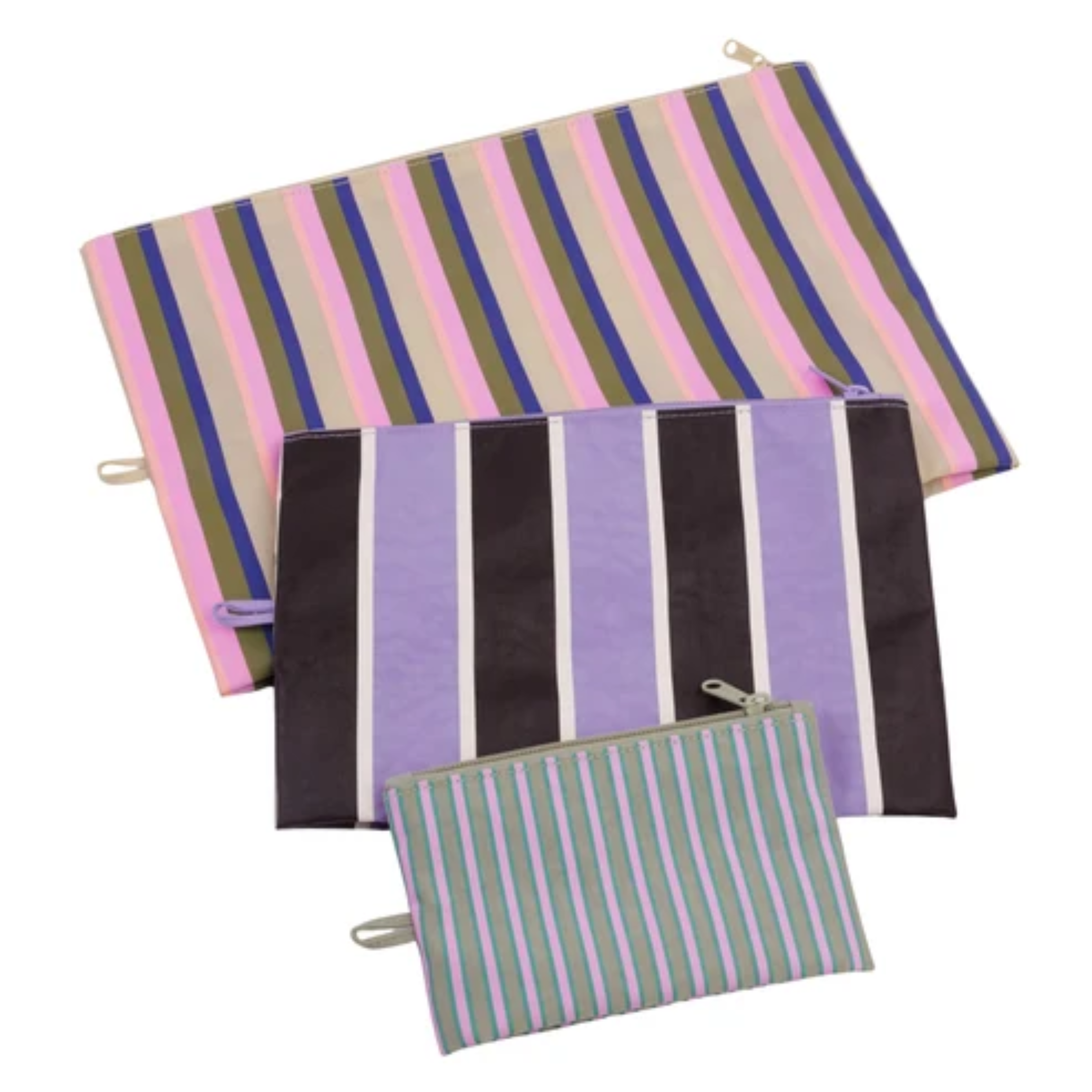 Baggu Go Pouch Medium in Candy Shop Stripes