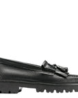 G.H. Bass Women's Esther Harris Tweed Super Lug Weejuns Loafer in Black