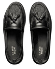 G.H. Bass Women's Esther Harris Tweed Super Lug Weejuns Loafer in Black