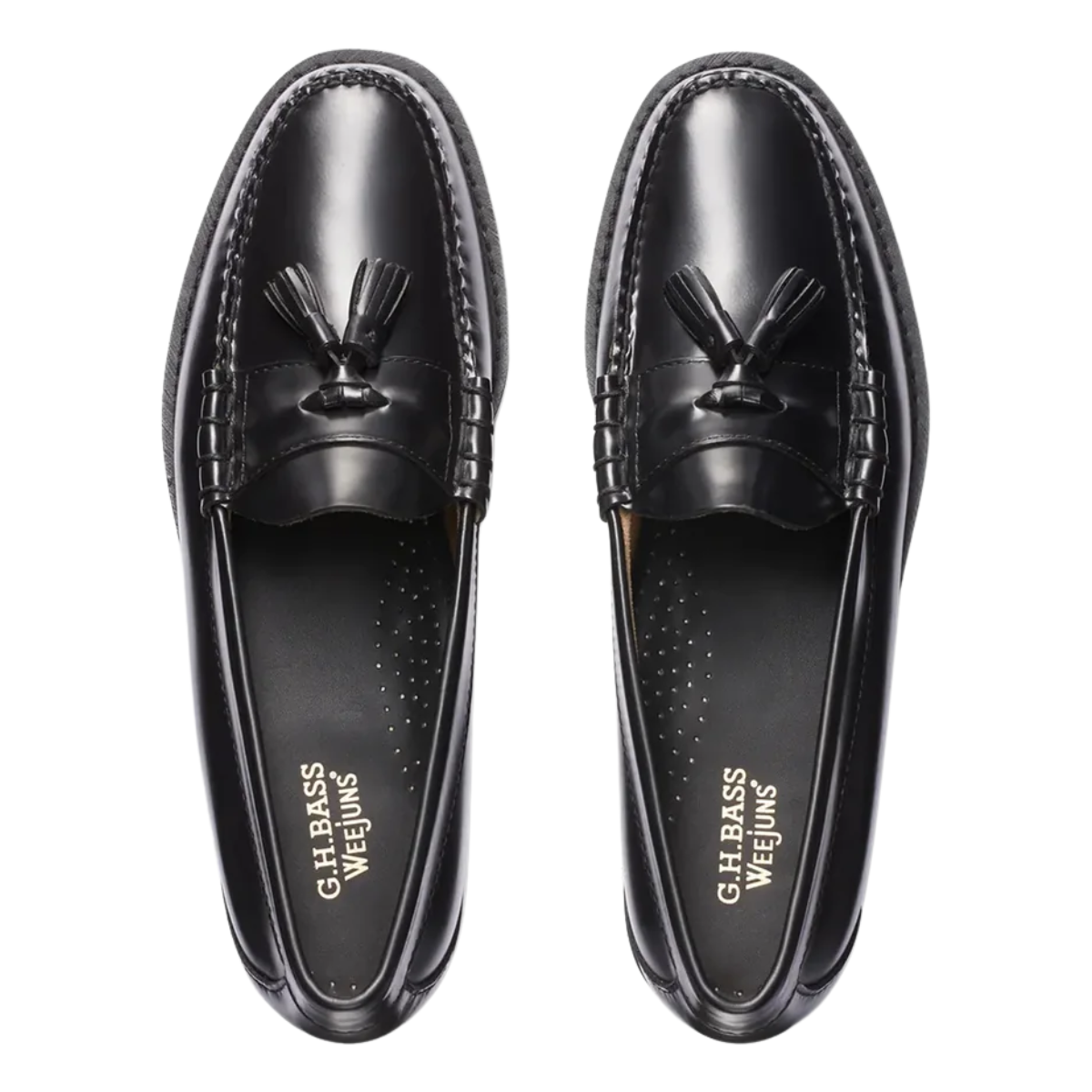 G.H. Bass Men's Lennox Leather Tassel Weejuns Loafer in Black