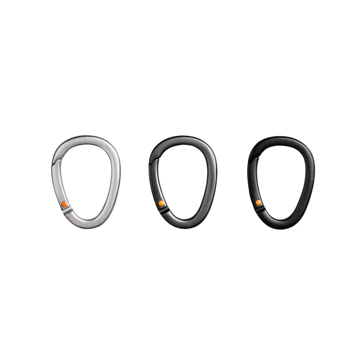 Bellroy Carabiner Trio in Black, Graphite & Silver