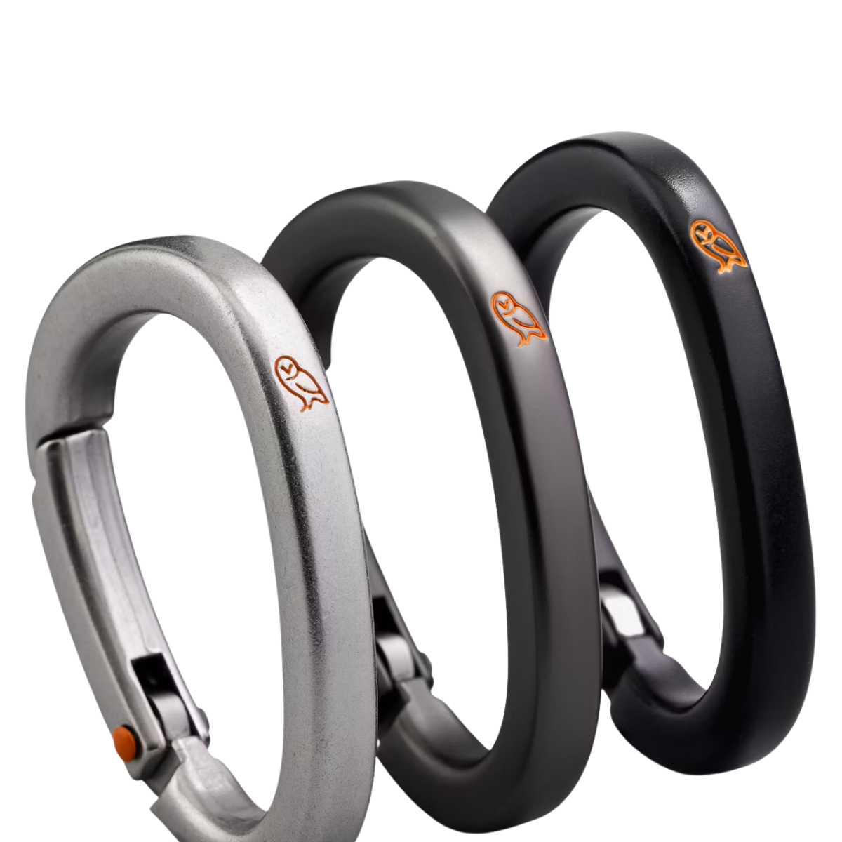 Bellroy Carabiner Trio in Black, Graphite & Silver