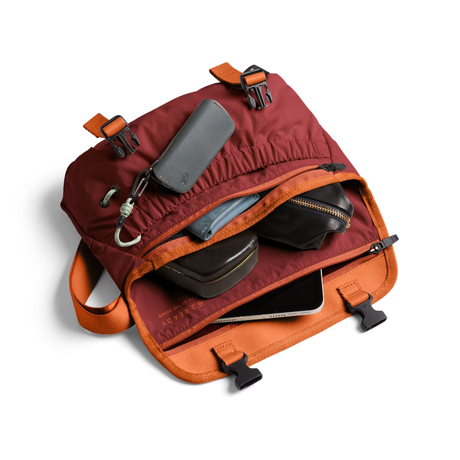 Bellroy Cinch Mini Messenger in Crimson