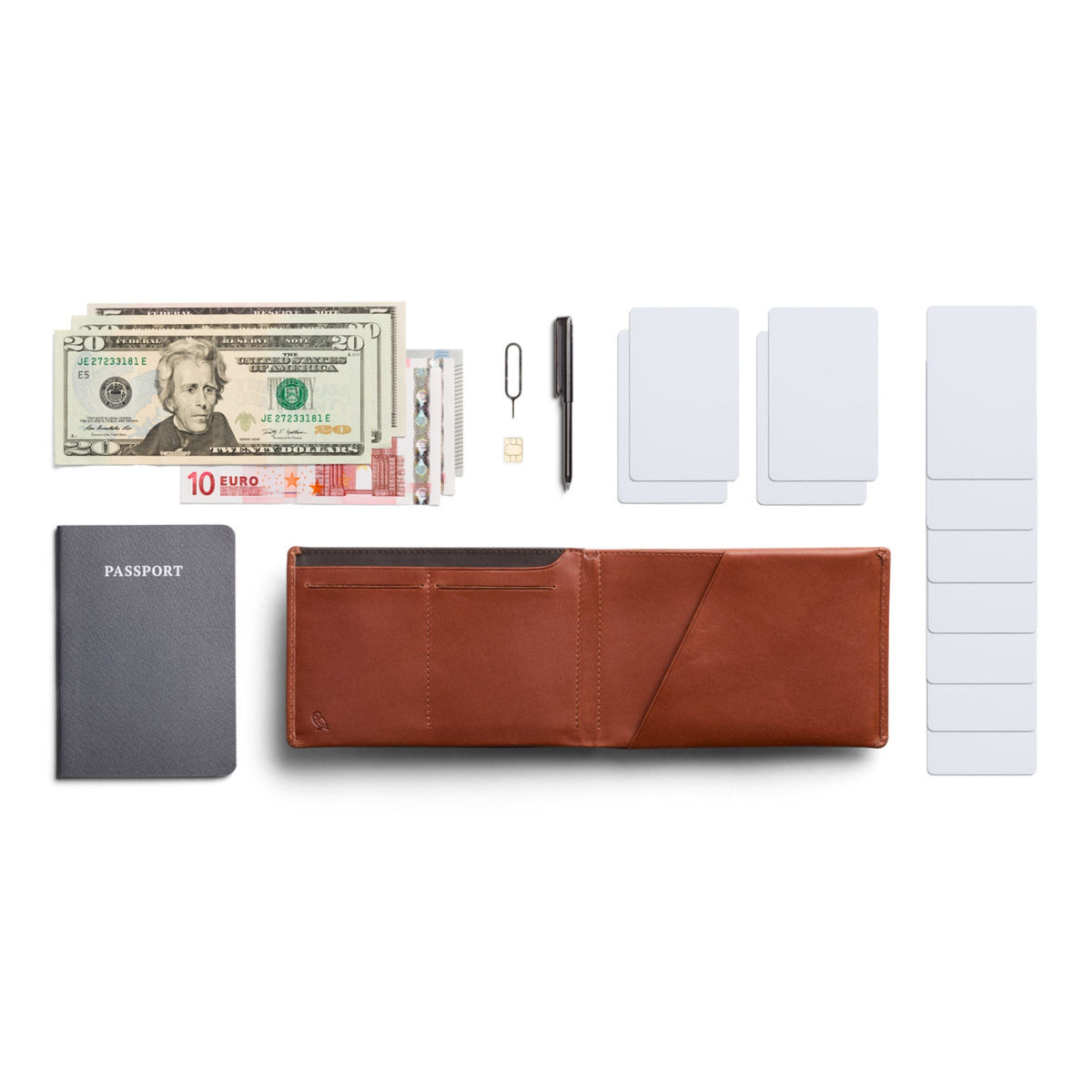 Bellroy Travel Wallet in Burnt Umber