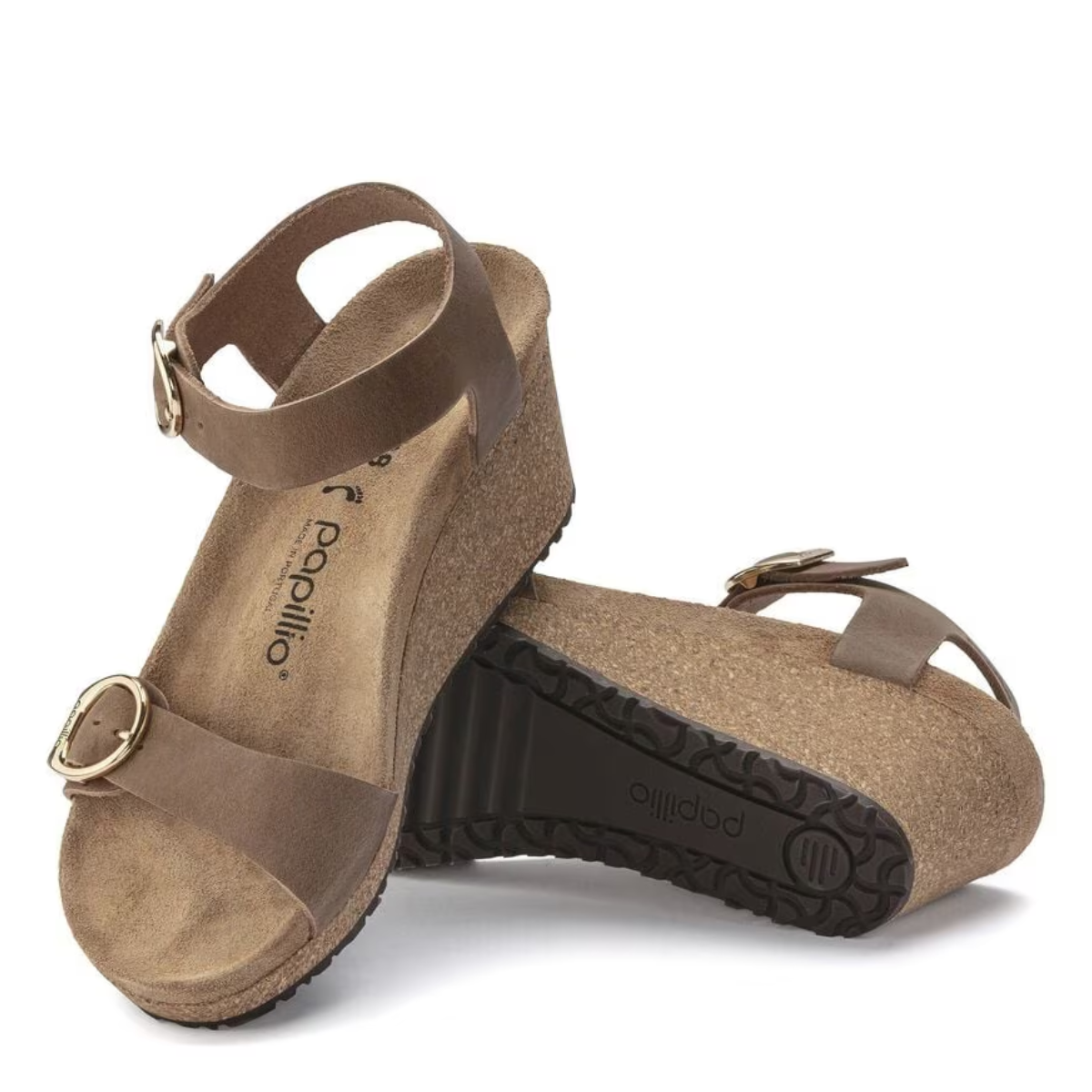 Birkenstock Women's Soley Ring-Buckle Oiled Leather in Cognac