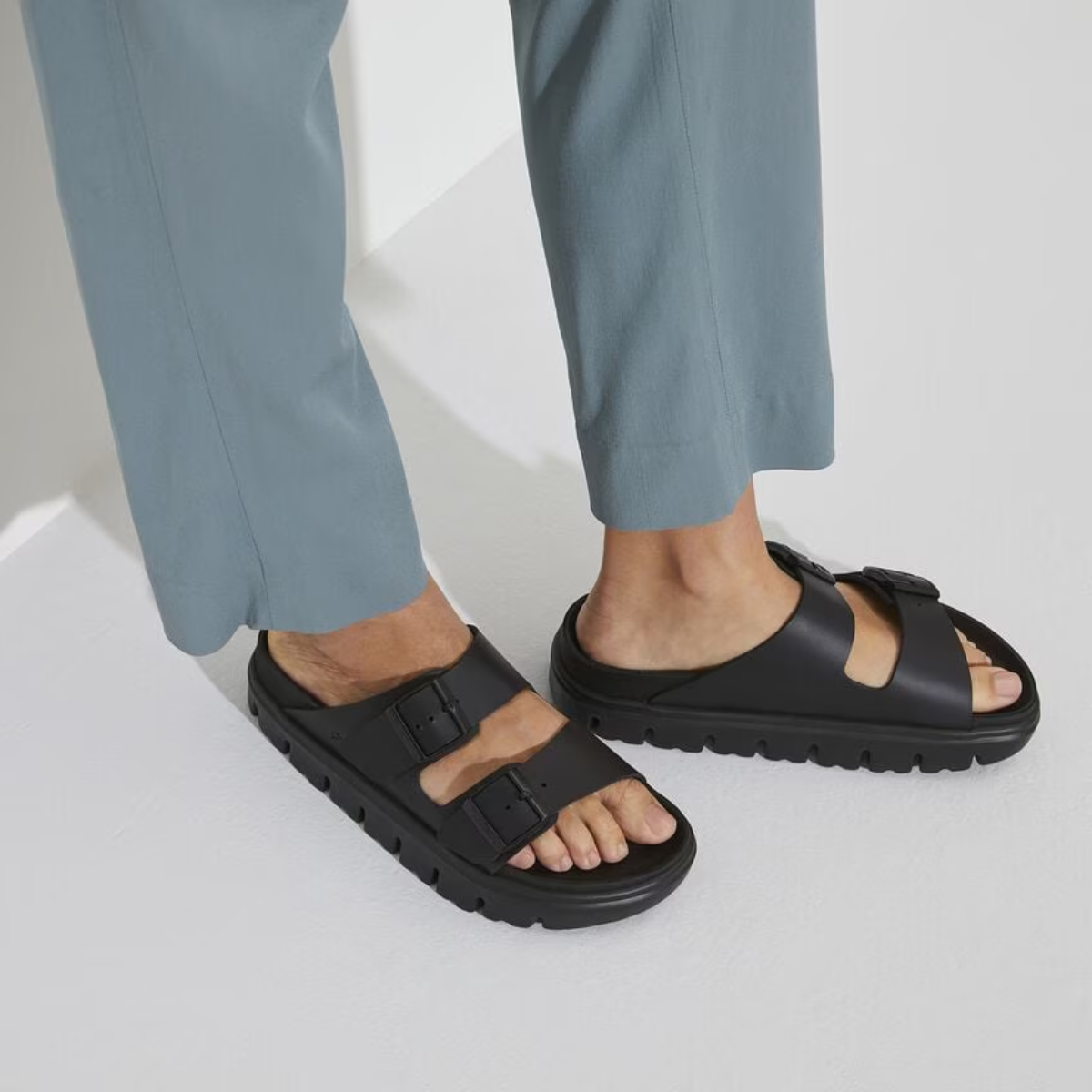 Birkenstock Women's Arizona Chunky Leather in Black