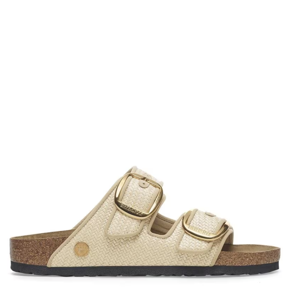 Birkenstock Women's Arizona Big Buckle Raffia Textile in Naturale