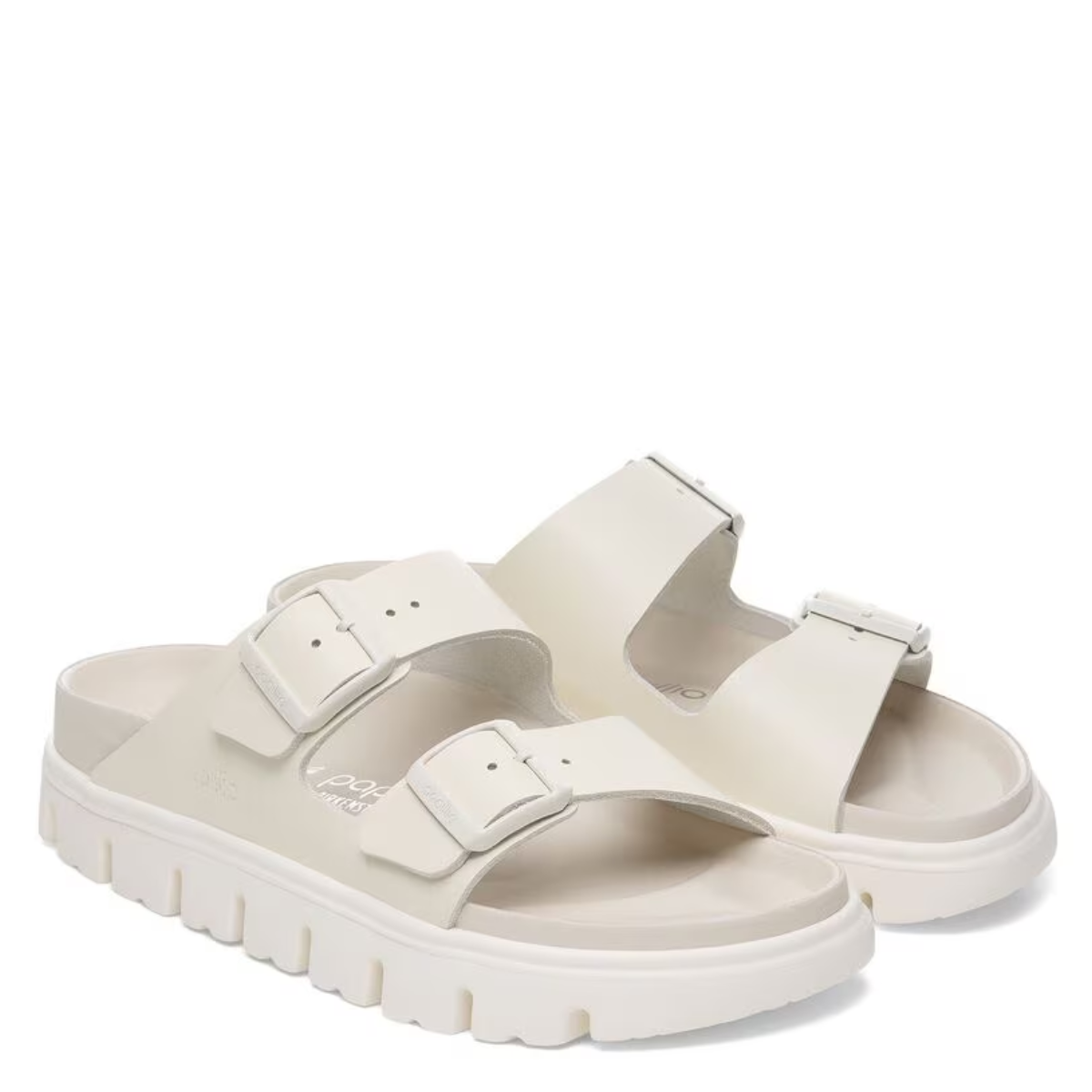 Birkenstock Women's Arizona Chunky Leather in Eggshell