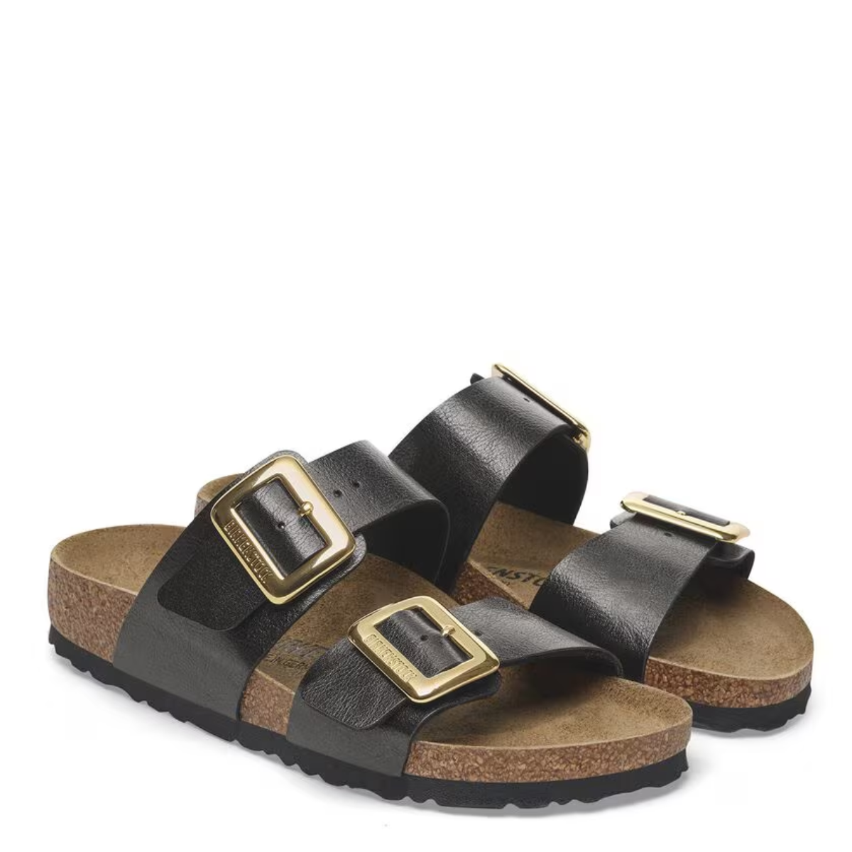 Birkenstock Women's Sydney Luxe Buckle Birko-Flor in Graceful Licorice
