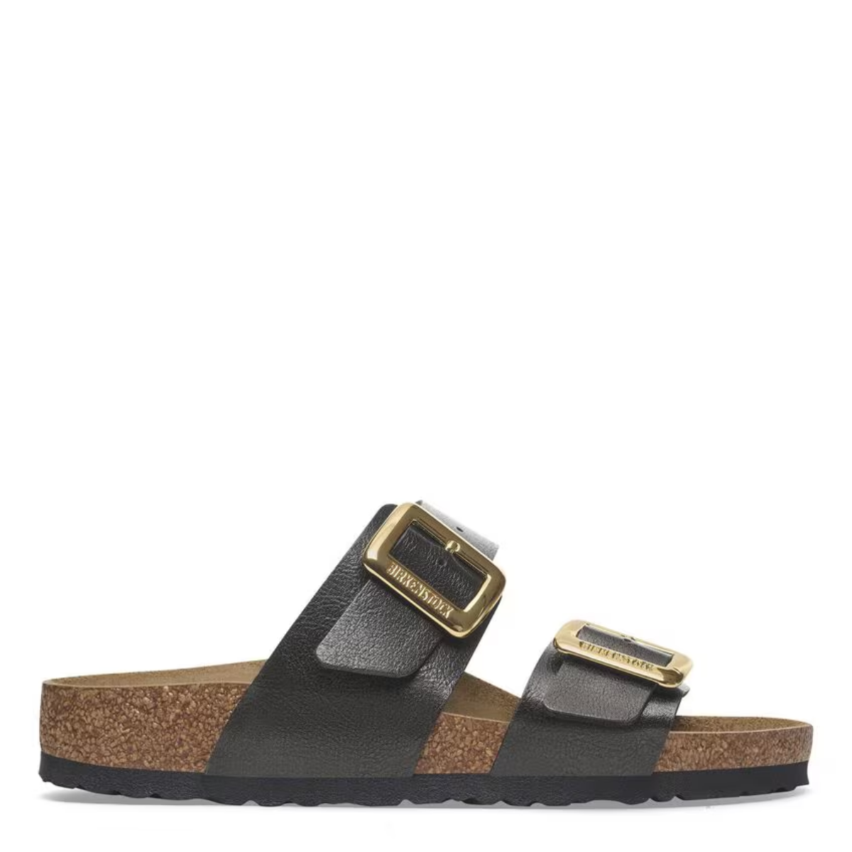Birkenstock Women's Sydney Luxe Buckle Birko-Flor in Graceful Licorice