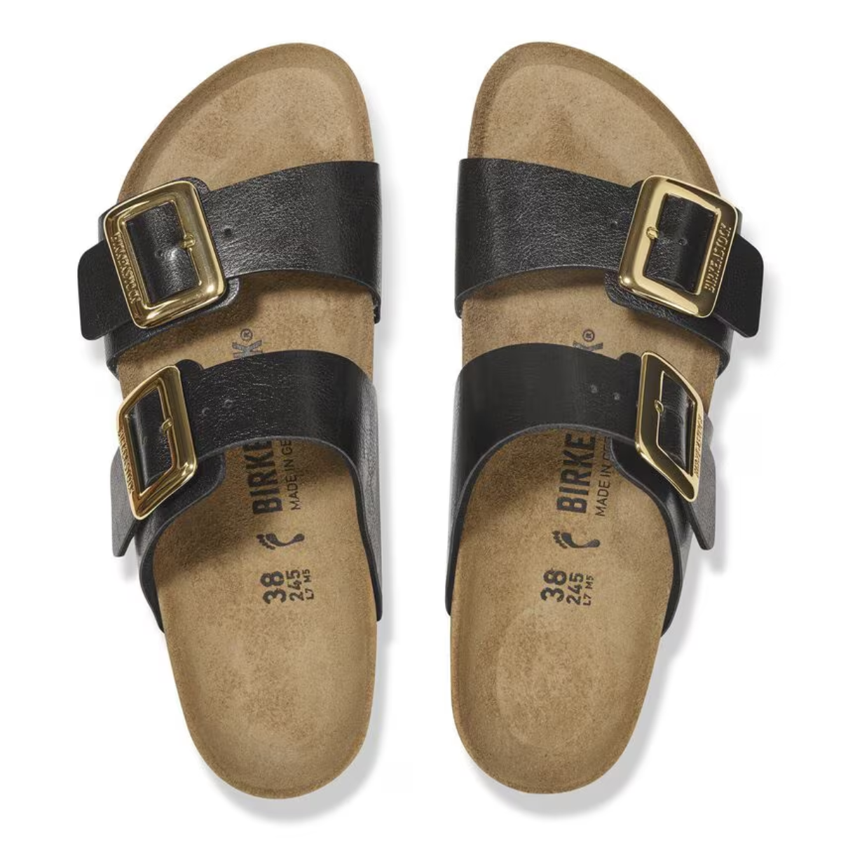 Birkenstock Women's Sydney Luxe Buckle Birko-Flor in Graceful Licorice