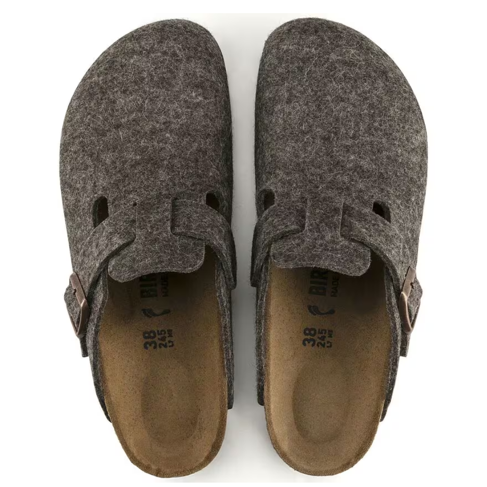 Birkenstock Boston Wool Felt in Cacao