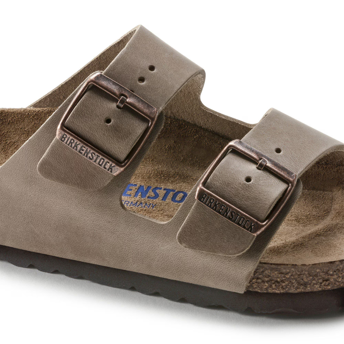 Birkenstock Arizona Softbed Oiled Leather in Tobacco Brown