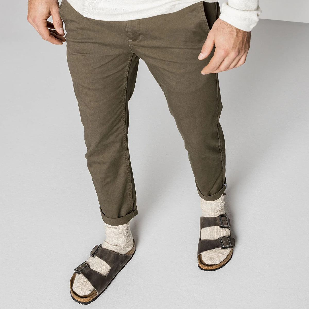 Birkenstock Arizona Softbed Oiled Leather in Iron