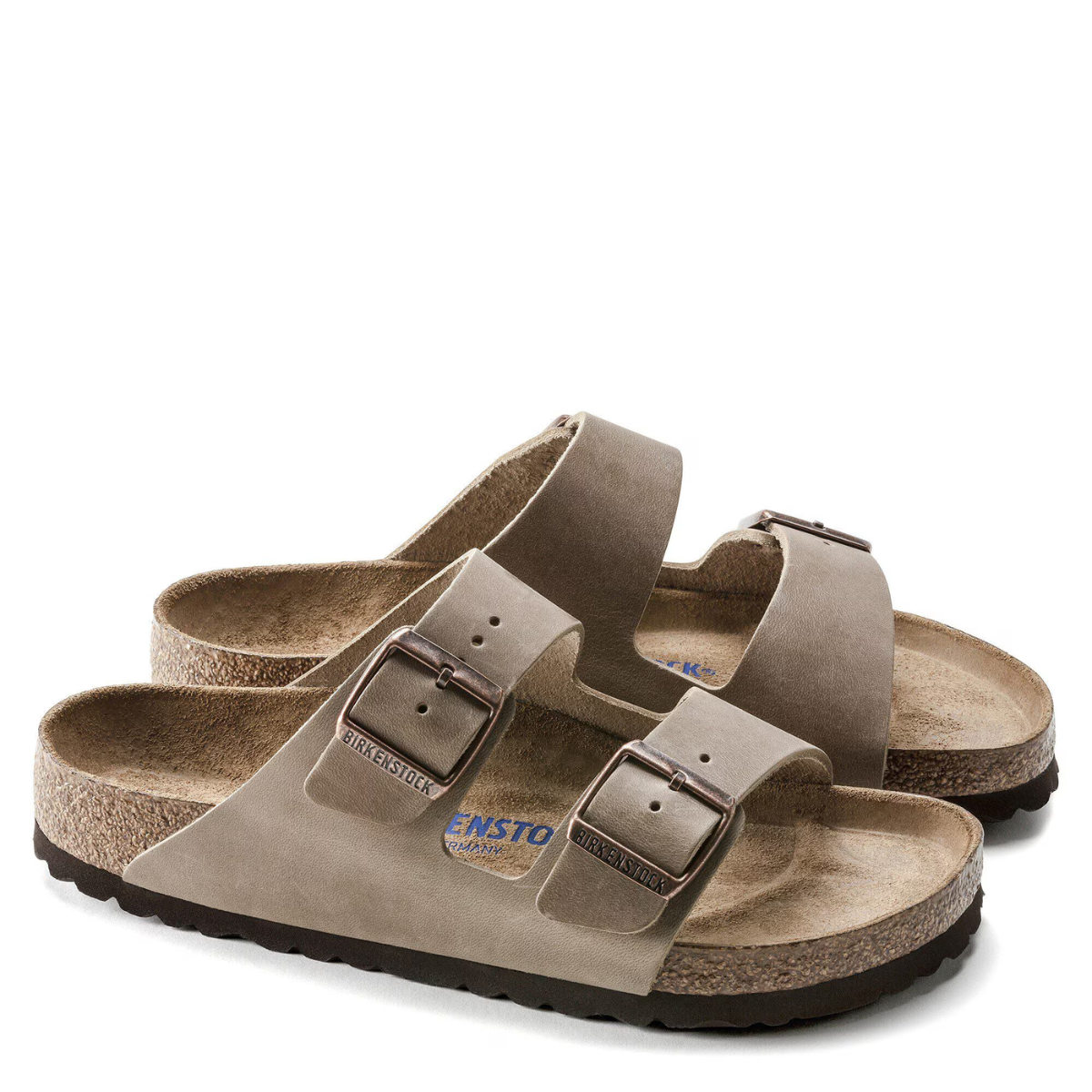 Birkenstock Arizona Softbed Oiled Leather in Tobacco Brown