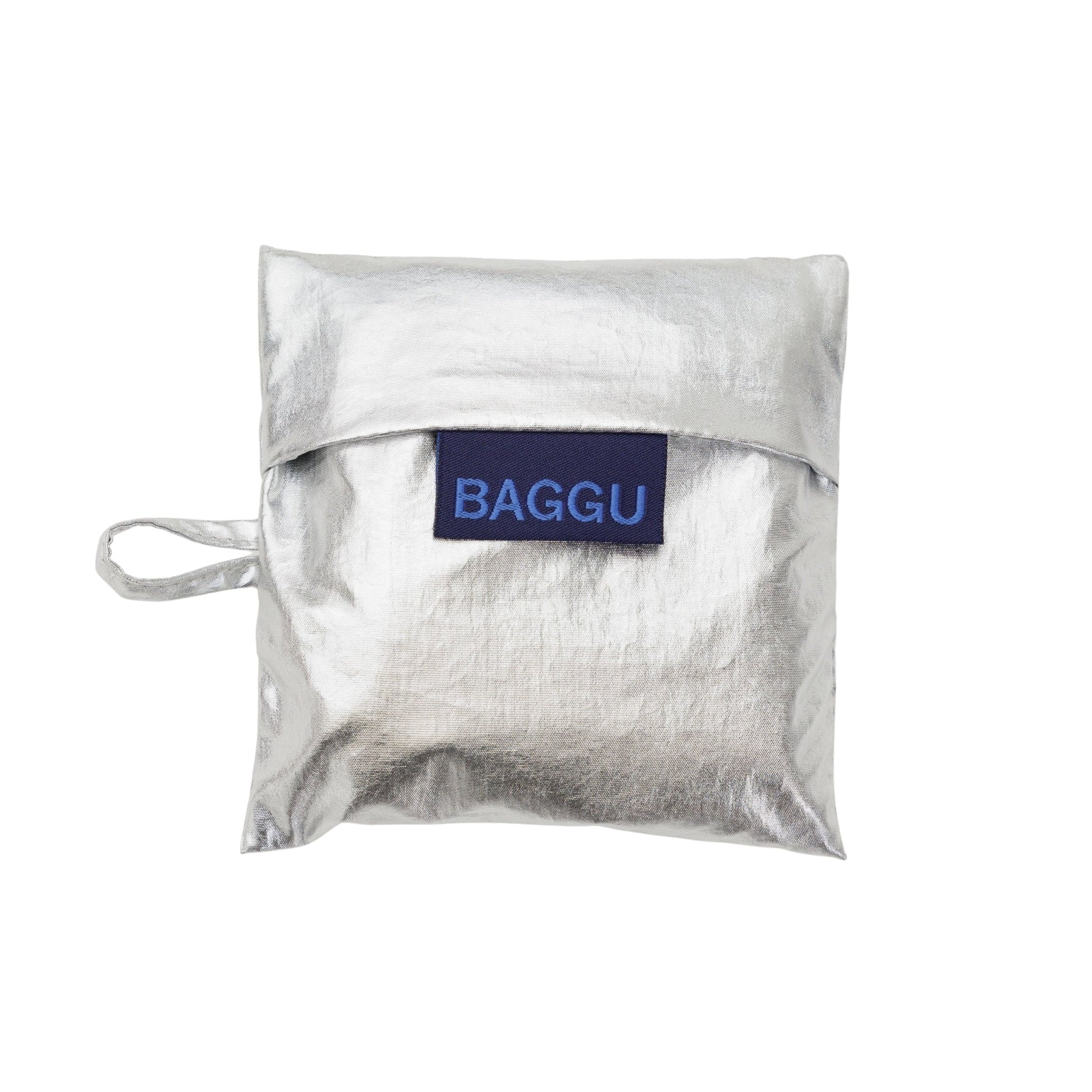 Baggu Baby Baggu in Chrome Metallic