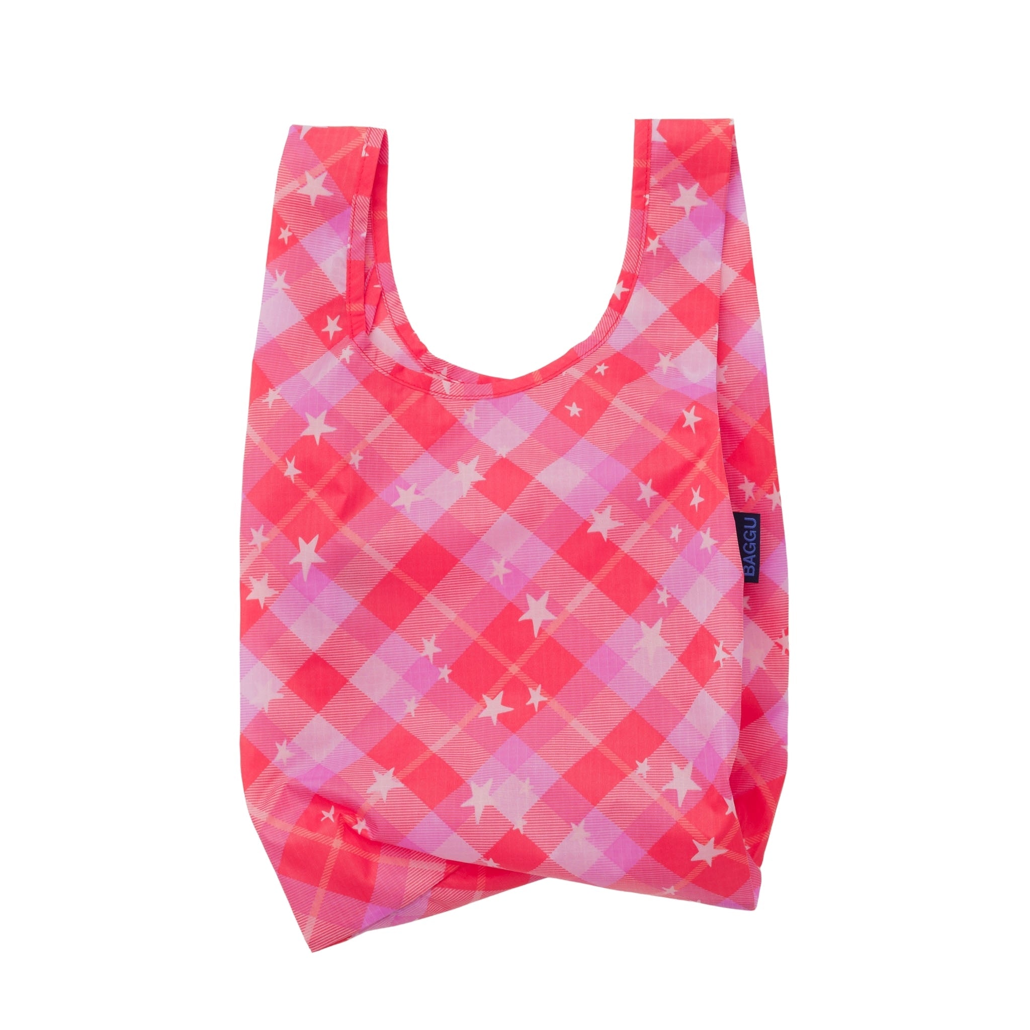 Baggu Baby Baggu in Pink Star Plaid