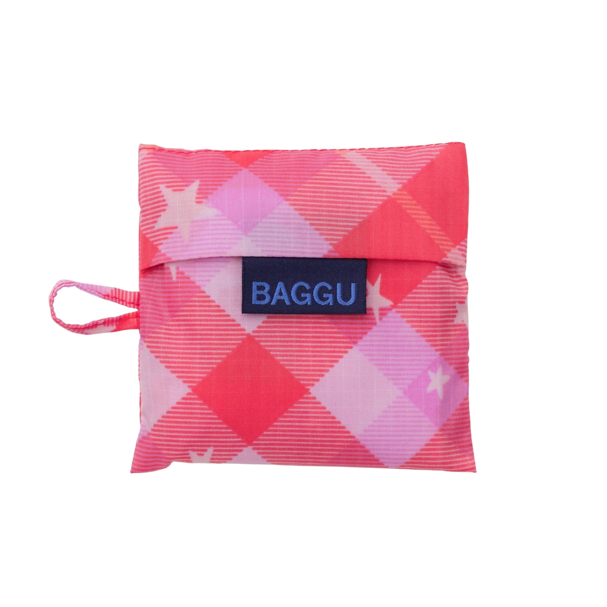 Baggu Baby Baggu in Pink Star Plaid