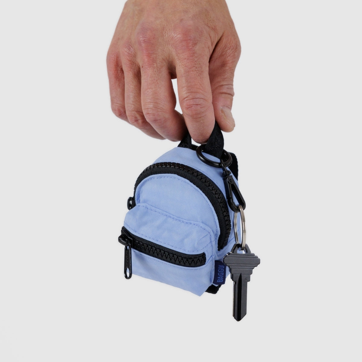 Baggu Backpack Charm in French Blue